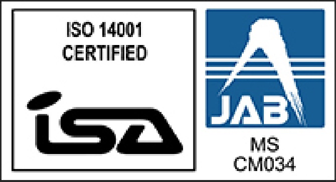 ISO 14001 CERTIFIED JAB MS CM034