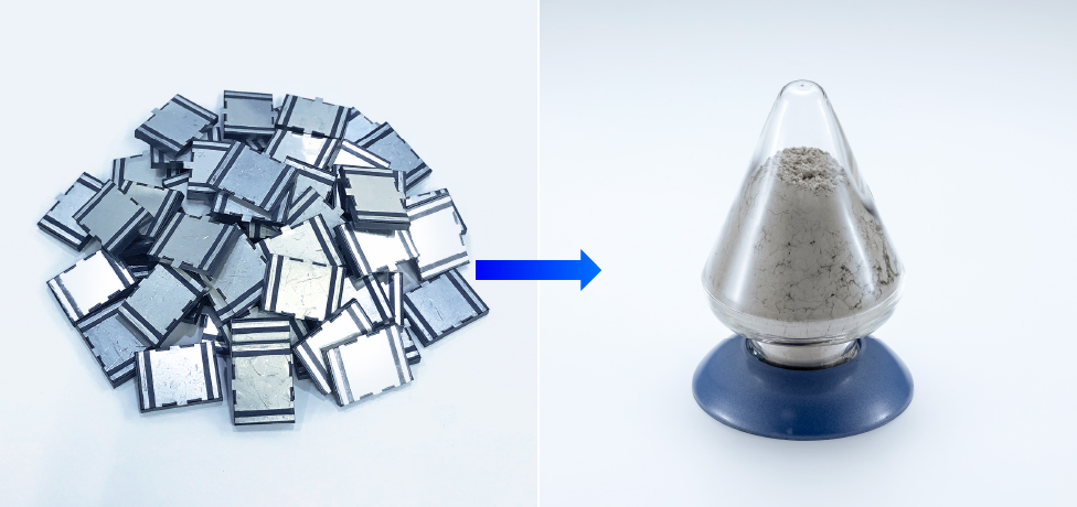 廃材から再生した銀を銀系抗菌剤へとリサイクル